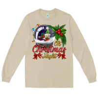 Mushroom oh christmas night snow globe Long Sleeve Tee - BundleAndBundleShop