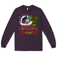 Plum oh christmas night snow globe Long Sleeve Tee - BundleAndBundleShop
