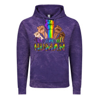 Cloud Purple We Are All Human Vintage Hoodie - BundleAndBundleShop