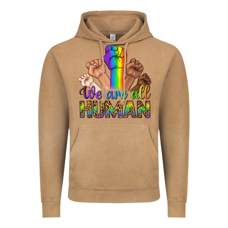 We Are All Human Vintage Hoodie by BundleAndBundleShop | Teevron