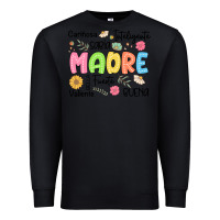 Black madre spanish mothers day Premium Sweatshirt - JahusDesignShop
