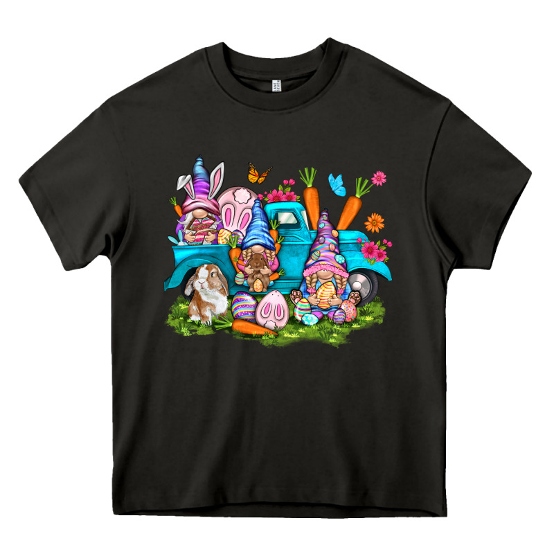 Easter Gnomies With Truck Easter Day Heavy Core Tee by HowdyJamesFarm | Teevron
