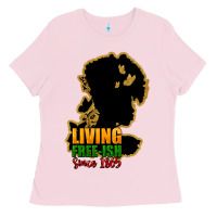 Bubblegum Pink Living free-ish since 1865 Ladies Tee - HowdyJamesFarm
