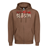 Chestnut tis the season with christmas cake Zipper Hoodie - AdoDesignShop
