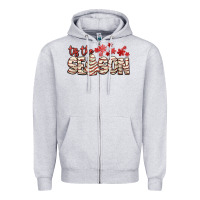 Heather Grey tis the season with christmas cake Zipper Hoodie - AdoDesignShop