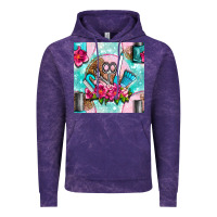 Cloud Purple nail tools and polish with flowers and tooled leather seamless pattern Vintage Hoodie - BundleAndBundleShop