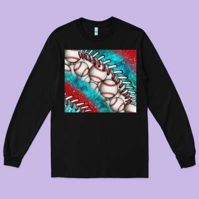 Baseball And Gemstone Tumbler Long Sleeve Tee Designed By Bundleandbundleshop