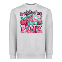 Heather Grey in october we wear pink Heavyweight Sweatshirt - AdoDesignShop