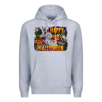 Heather Grey happy halloween koala Premium Hoodie - LillyAllenDesigns