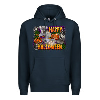 Navy happy halloween koala Premium Hoodie - LillyAllenDesigns