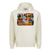 Oatmeal Heather happy halloween koala Premium Hoodie - LillyAllenDesigns