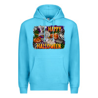 Ocean Blue happy halloween koala Premium Hoodie - LillyAllenDesigns