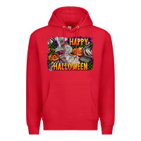 Red happy halloween koala Premium Hoodie - LillyAllenDesigns