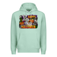 Seafoam happy halloween koala Premium Hoodie - LillyAllenDesigns