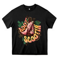 Black Boots scootin Heavy Core Tee - HowdyJamesFarm
