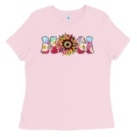 Bubblegum Pink Tie dye sunflower Mom Mother's Day Ladies Tee - HowdyJamesFarm