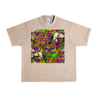 Mardi Gras Leopard Horse Seamless Pattern Urban Heavy Tee | Teevron