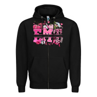Black emt cancer and fall Zipper Hoodie - AdoDesignShop