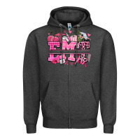 Charcoal Heather emt cancer and fall Zipper Hoodie - AdoDesignShop