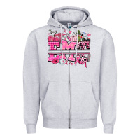 Heather Grey emt cancer and fall Zipper Hoodie - AdoDesignShop