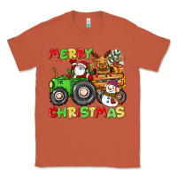 Copper merry christmas crew tractor Classic Tee - CowGirlArtShop