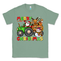 Sage merry christmas crew tractor Classic Tee - CowGirlArtShop