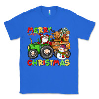 True Royal merry christmas crew tractor Classic Tee - CowGirlArtShop