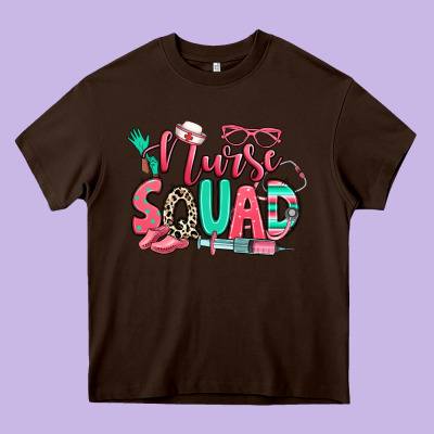 Nurse Squad Heavy Core Tee Designed By Ranaportraitstore