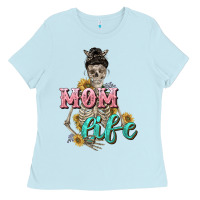 Mom Life With Skull Mother's Day Ladies Tee | Teevron