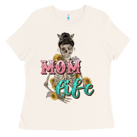 Bone Mom life with skull Mother's Day Ladies Tee - CowGirlArtShop