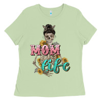 Matcha Mom life with skull Mother's Day Ladies Tee - CowGirlArtShop