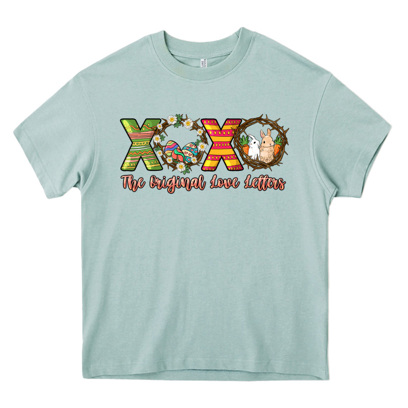 Xoxo The Original Love Letters Easter Day Heavy Core Tee by HowdyJamesFarm | Teevron