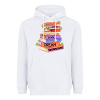 White booktroverts Heavyweight Hoodie - JahusDesignShop