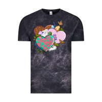 Cloud Black Easter Day Western Easter hearts Vintage Tee - OliviaCreatesArt