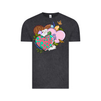 Vintage Black Easter Day Western Easter hearts Vintage Tee - OliviaCreatesArt