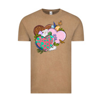 Vintage Coffee Easter Day Western Easter hearts Vintage Tee - OliviaCreatesArt