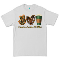 Dove Grey peace love coffee Premium Tee - Jasminsmagicworld