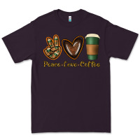 Plum peace love coffee Premium Tee - Jasminsmagicworld