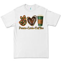 White peace love coffee Premium Tee - Jasminsmagicworld