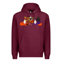 Burgundy Trick Or Treat Baby Chimpanzee Premium Hoodie - LillyAllenDesigns