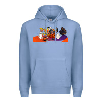 Colony Blue Trick Or Treat Baby Chimpanzee Premium Hoodie - LillyAllenDesigns