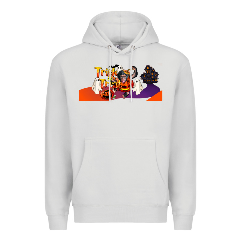 Trick Or Treat Baby Chimpanzee Premium Hoodie by LillyAllenDesigns | Teevron