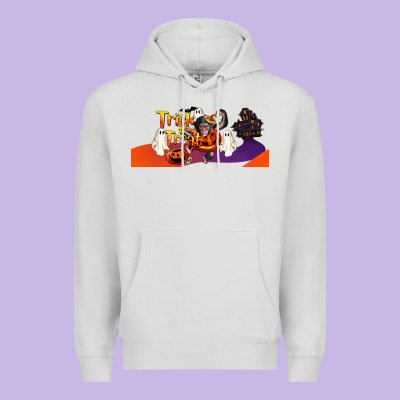 Trick Or Treat Baby Chimpanzee Premium Hoodie Designed By Lillyallendesigns