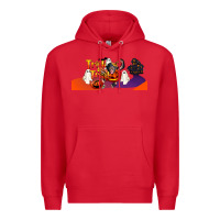 Red Trick Or Treat Baby Chimpanzee Premium Hoodie - LillyAllenDesigns