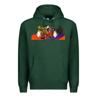 Sports Green Trick Or Treat Baby Chimpanzee Premium Hoodie - LillyAllenDesigns