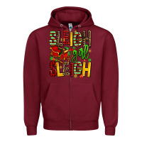 Burgundy sleigh girl sleigh Zipper Hoodie - AdoDesignShop