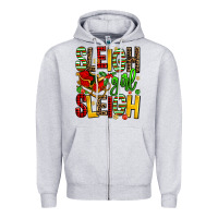 Heather Grey sleigh girl sleigh Zipper Hoodie - AdoDesignShop