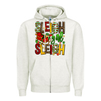 Oatmeal Heather sleigh girl sleigh Zipper Hoodie - AdoDesignShop