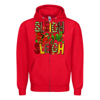 Red sleigh girl sleigh Zipper Hoodie - AdoDesignShop