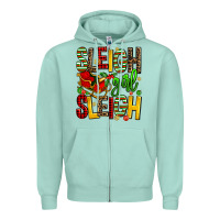 Seafoam sleigh girl sleigh Zipper Hoodie - AdoDesignShop